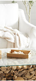 BROWN TEAK WOOD TRAY