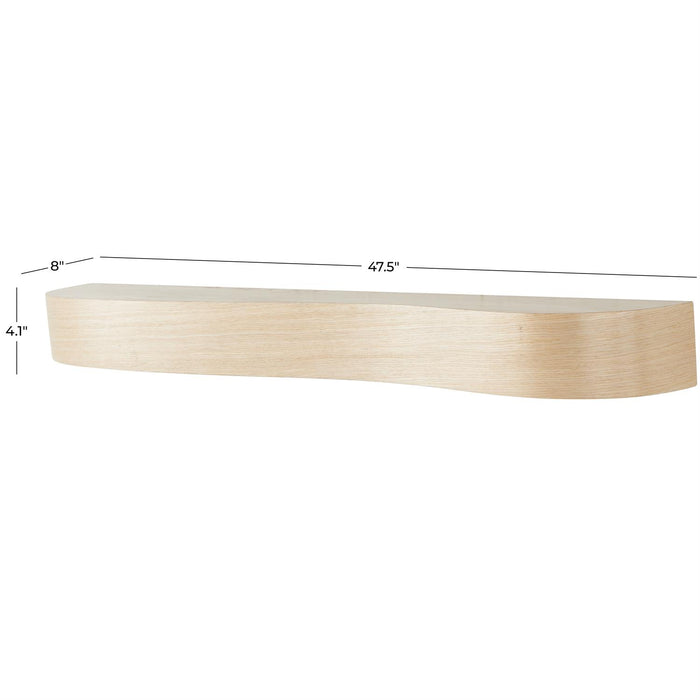 Brown Wood Handmade Room Wall Shelf