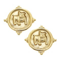 Bulldog Pierced Earrings