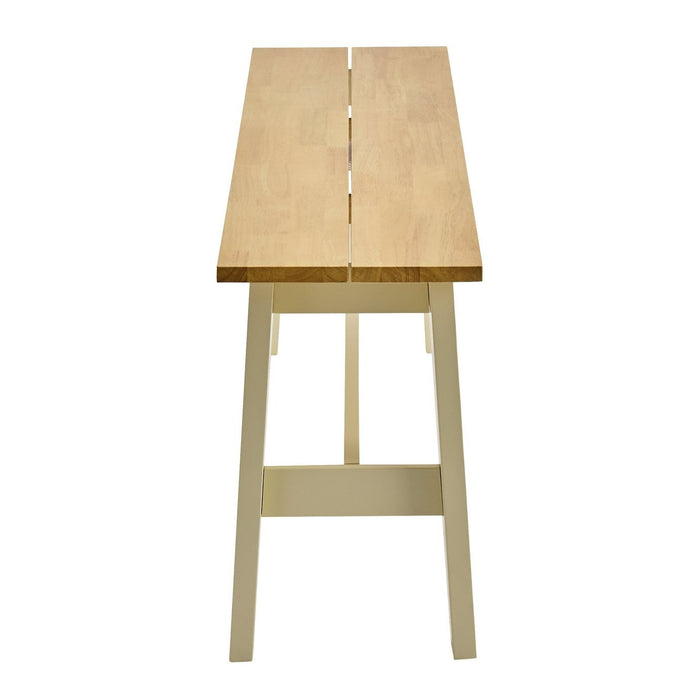 Chicago Solid Wood XL Dining Bench - Cream | Modern Kitchen Furniture