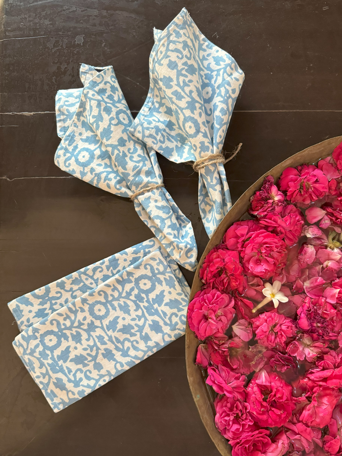 Daisy Cornflower Blue Napkin Set
