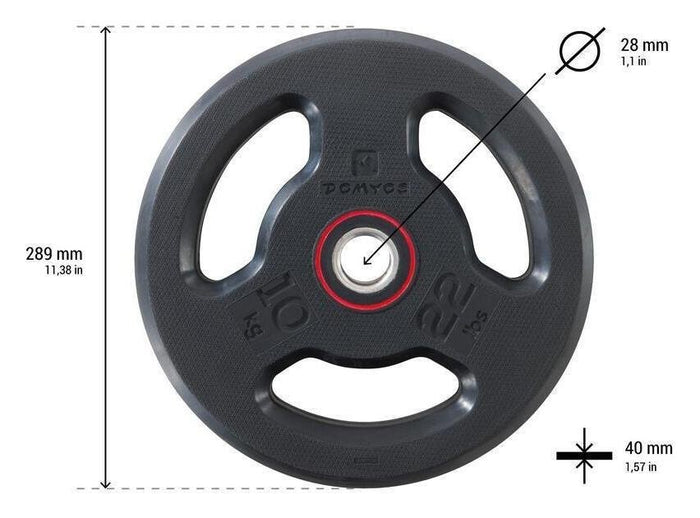 Decathlon Disc Rubber Weight - 10kg