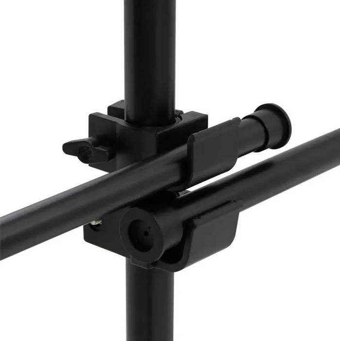 Double Adjustable Ceiling Clothes Rail Black | Hanging Garment Storage Rack