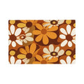 Double Sided Retro 70s Flowers Table Mats - Midcentury Modern Placemats - 4 Pcs - retro table linen