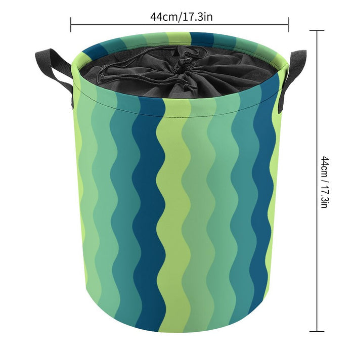 Drawstring collapsible Laundry Basket