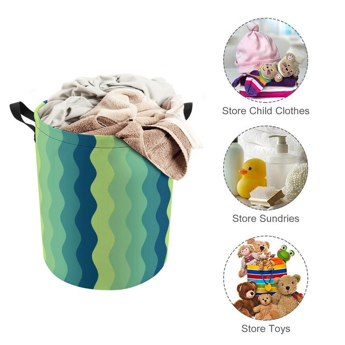 Drawstring collapsible Laundry Basket