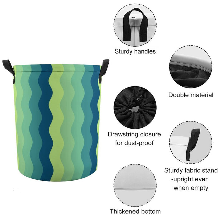 Drawstring collapsible Laundry Basket