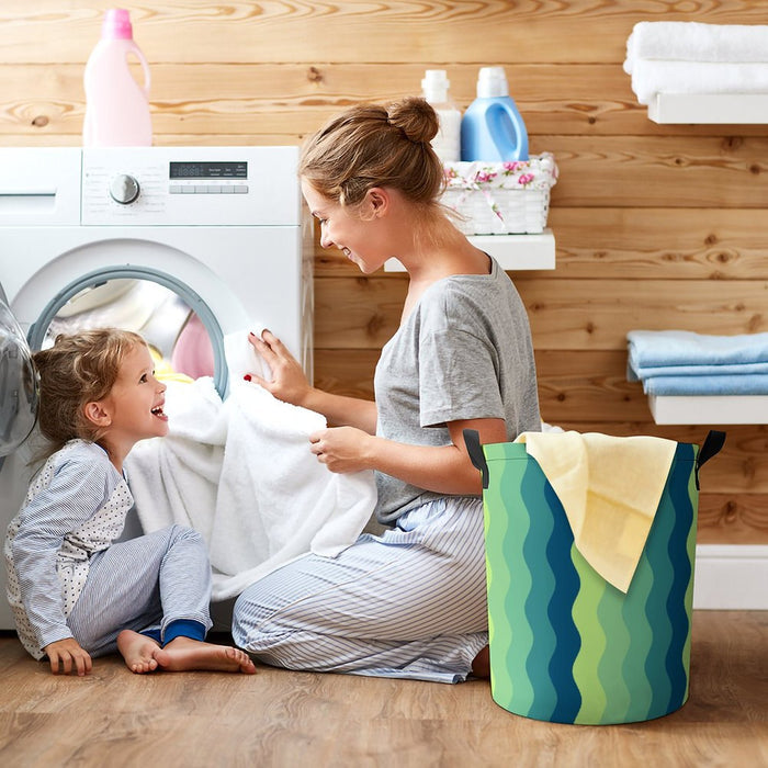 Drawstring collapsible Laundry Basket