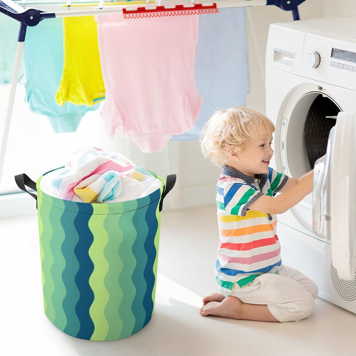 Drawstring collapsible Laundry Basket