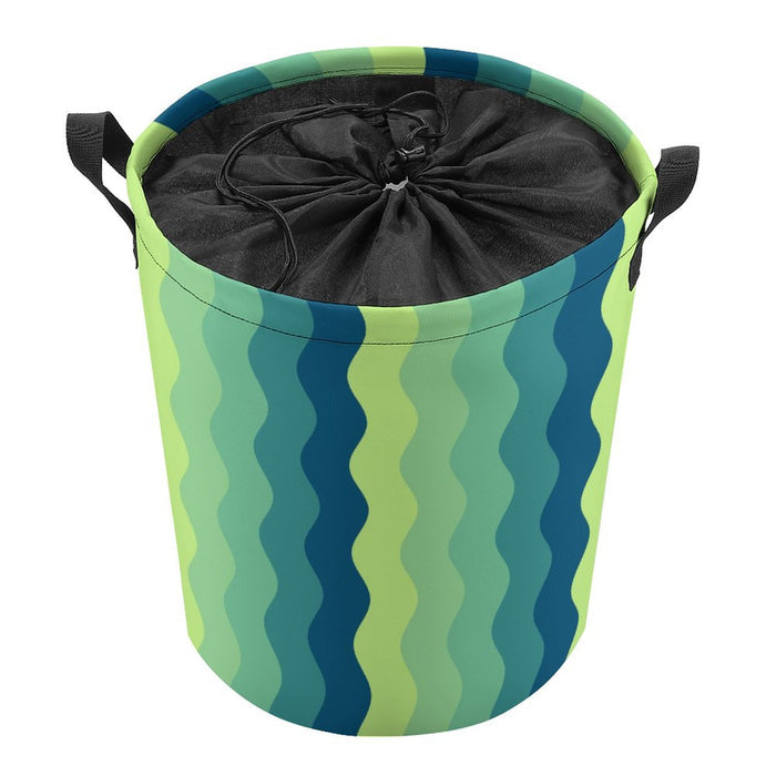 Drawstring collapsible Laundry Basket