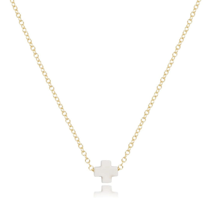 Signature Cross Off-White