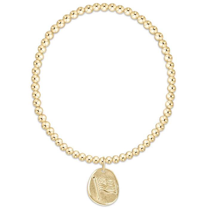 E Newton Classic Inspire America Disc Bracelet