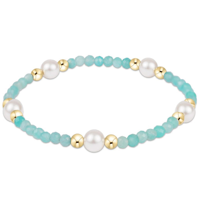 E Newton Extends Purpose Pearl 6mm Gem Bracelet