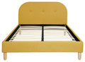 Elin Double Fabric Bed Frame - Mustard | Modern Bedroom Style