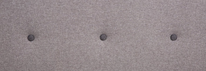 Elin Small Double Fabric Bed Frame - Light Grey | Calm Neutral Aesthetic