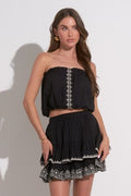 EMBROIDERED RESORT TOP