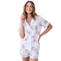 Embroidered Short PJ Set