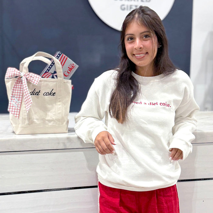 Embroidered Sweatshirt- Diet Coke