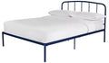 Freja Double Metal Bed Frame - Blue