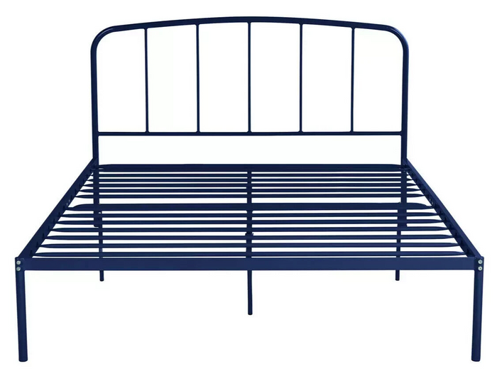 Freja Double Metal Bed Frame - Blue