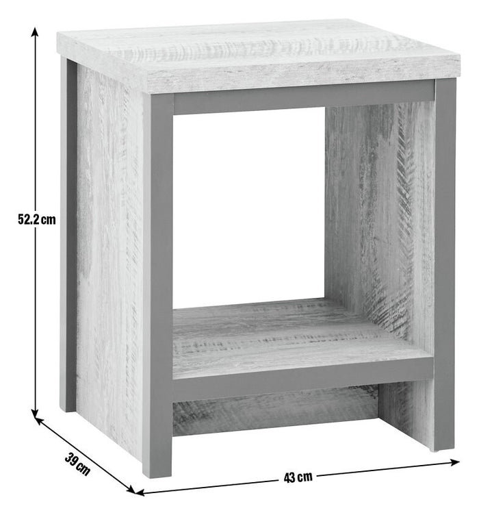 GFW Boston Side Table - Grey
