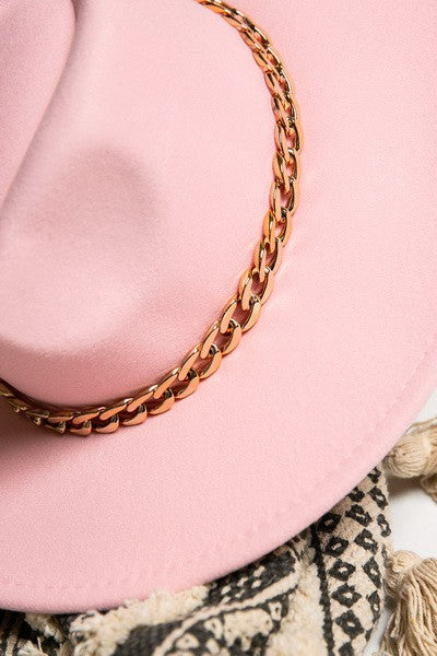 GIDDY UP GOLD CHAIN HAT