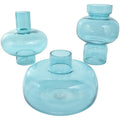 Glass Round Decorative Vase with Varying Shapes and Sizes,
