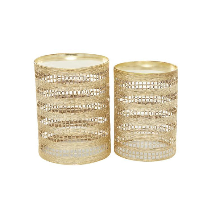 GOLD METAL ACCENT TABL