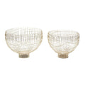 GOLD METAL CONTEMPORARY DECORATIVE BOWLS