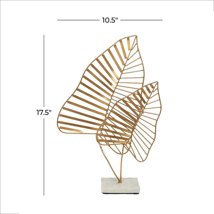 GOLD METAL LEAF SCULPTURE