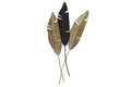 GOLD METAL LEAF WALL DECOR