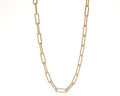 GOLD PAPER CLIP LINK NECKLACE
