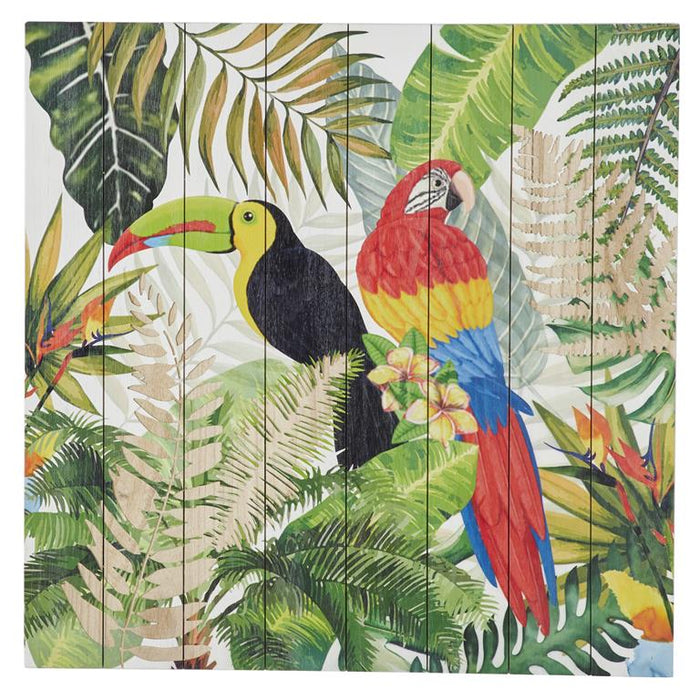 GREEN WOOD ECLECTIC TOUCAN WALL ART