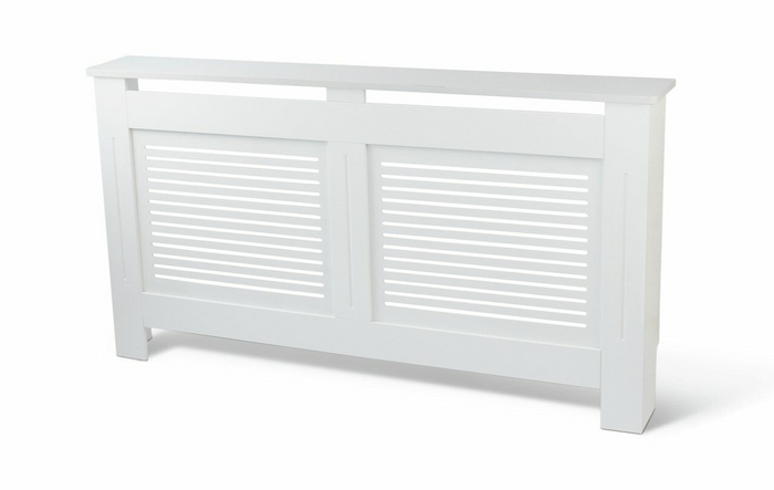 Habitat Austin Large Radiator Cover - White | Heater Cover Box Grill Panel