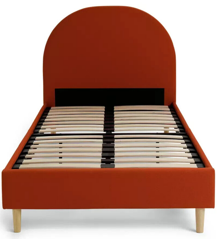 Habitat Olivia Single Bed Frame - Orange | Sturdy Bedframe for Kids Teen Bedroom