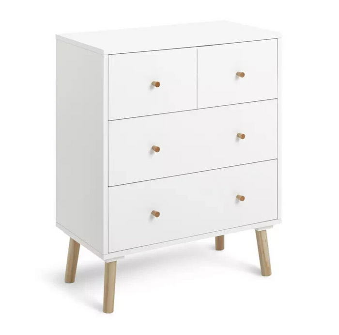 Habitat Otto 2+2 Drawer Chest - White
