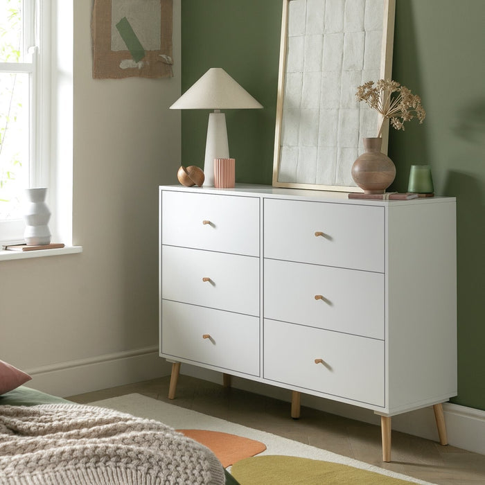 Habitat Otto 3+3 Drawer Chest - White ( B Grade 56501- 56495 )