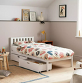 Habitat Ronnie Single Bed Frame and Drawer - White ( B Grade 12671 - 12669 )