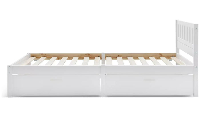 Habitat Ronnie Single Bed Frame and Drawer - White ( B Grade 12671 - 12669 )