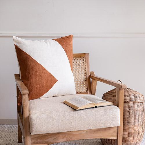 Hand-Woven Cotton Throw Pillow Cover