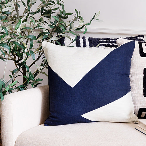 Hand-Woven Cotton Throw Pillow Cover