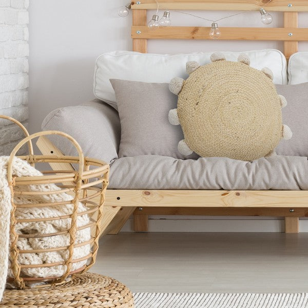 Hand-Woven Throw Pillow Cover