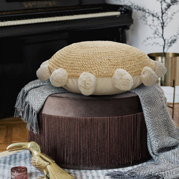 Hand-Woven Throw Pillow Cover