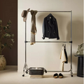 Heavy Duty 4 Feet Clothes Rail Chrome | Garment Hanging Rail Clothes Storage