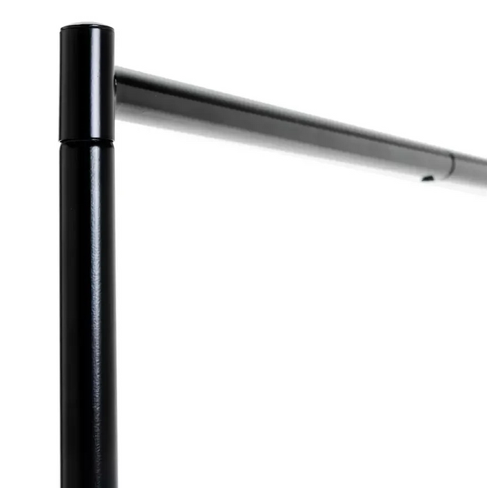 Heavy Duty 6 Feet Wide Clothes Rail Black | Garment Hanging Rail Clothes Storage