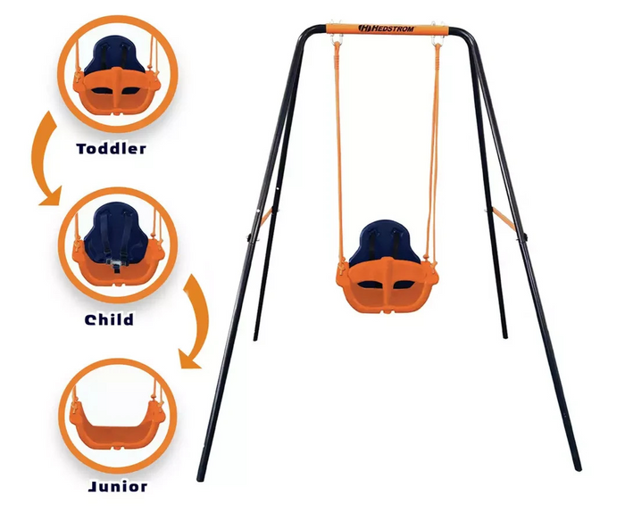 Hedstrom Deluxe 3 in 1 Toddler and Kids Garden Swing