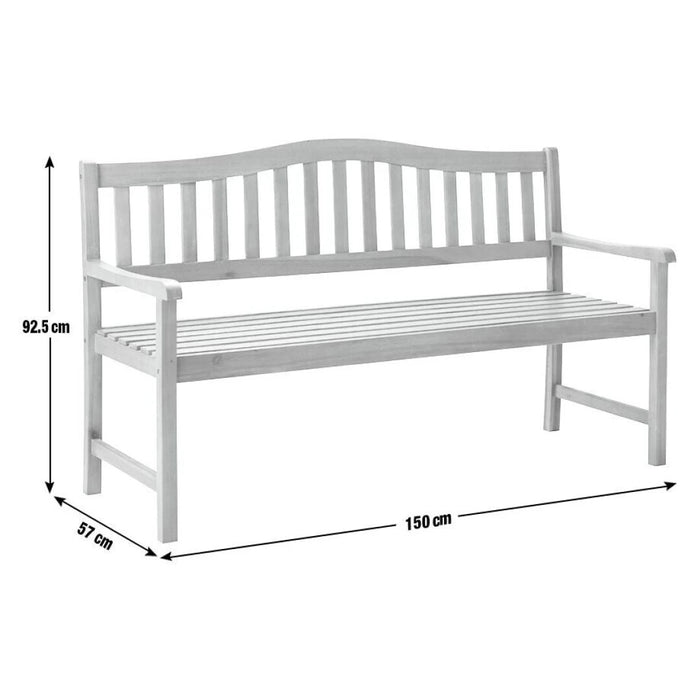 Henrietta 3 Seater Wooden Garden Bench ( B Grade 12359)