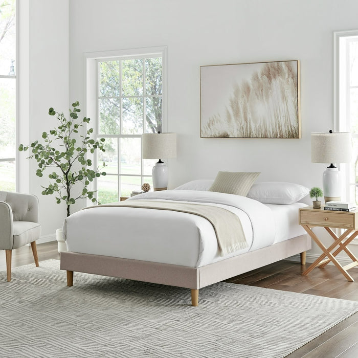 Home Arthur Platform Small Double Bed Frame - Natural | Modern bed frame