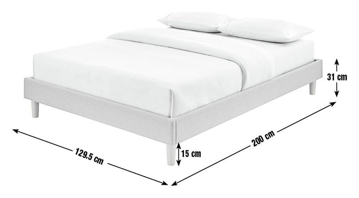 Home Arthur Platform Small Double Bed Frame - Natural | Modern bed frame