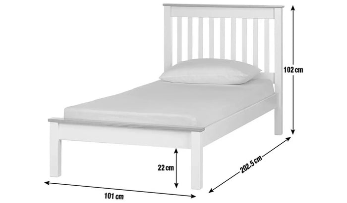 Home Aspley Single Wooden Bed Frame - Oak ( B Grade )